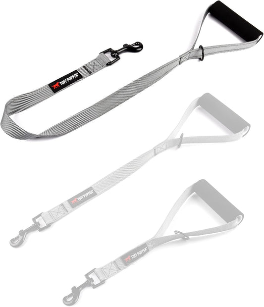 Service Dog Leash with Handle | 24 Inch, Perfect for Large Dogs & Training | Padded Traffic Handle | Steel Gray