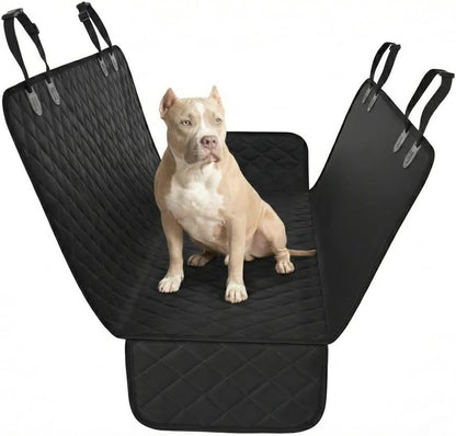 Black Standard Dog Car Hammock Back Seat Cover, Waterproof Backseat Cover Protector for Truck Bench Rear of Sedans or Suvs, Essential Pet Supplies Vacuum or Wipe Clean, Machine Washable