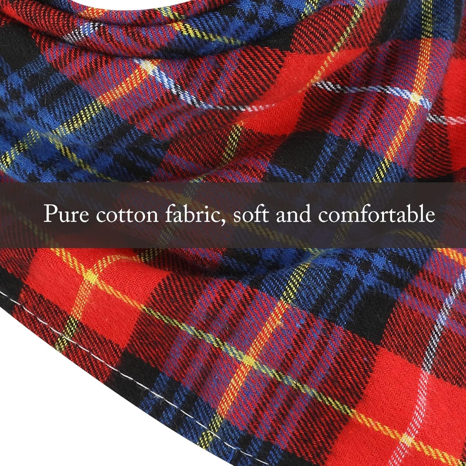 12 Piece Dog Bandanas Plaid Pet Bandanas Scarf Triangle Bibs Kerchief Washable Reversible Adjustable Pet Costume Accessories for Small Large Dogs and Cats(Lattice Graphic)