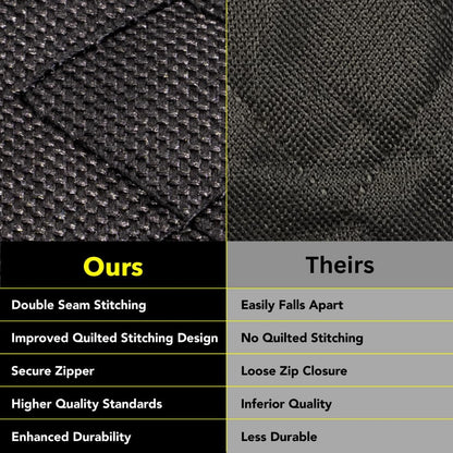 Dog Car Seat Cover with Mesh Window, Heavy Duty Pet Seat Cover for Back Seat, Extra Padded Non-Slip Dog Hammock, Water-Resistant Back Seat Protector for Cars Trucks and Suvs (64" W X 60" L)